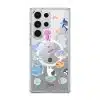 Marine Life phone case by Rawrin Kimchi, sea creatures scattered on a clear case
