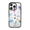 Marine Life phone case by Rawrin Kimchi, sea creatures scattered on a clear case