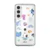 Marine Life phone case by Rawrin Kimchi, sea creatures scattered on a clear case