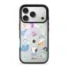 Marine Life phone case by Rawrin Kimchi, sea creatures scattered on a clear case