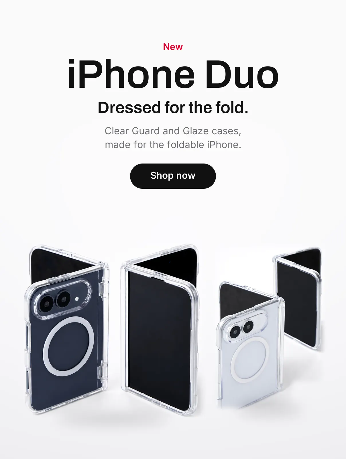 iPhone Duo cases by GALADO: Clear Guard and Glaze, available now
