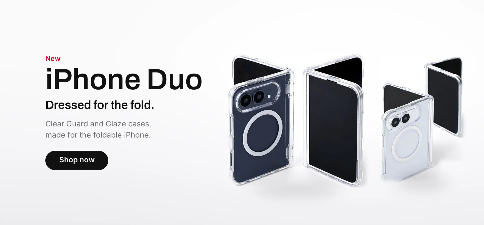 iPhone Duo cases by GALADO: Clear Guard and Glaze, available now