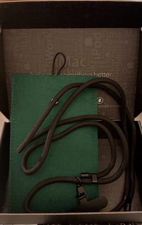 Crossbody Phone Strap - All Black (6mm) photo review