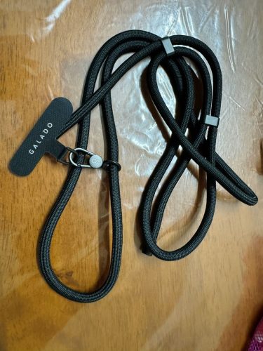 Crossbody Phone Strap - All Black (6mm) photo review