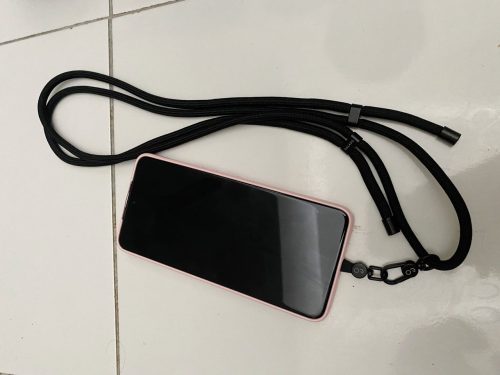 Crossbody Phone Strap - All Black (6mm) photo review