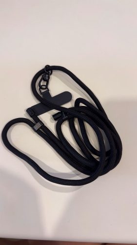 Crossbody Phone Strap - All Black (6mm) photo review