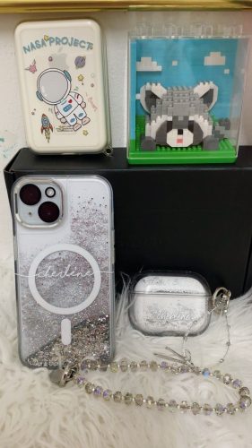 Sparkle Silver AirPods Case photo review