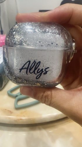 Sparkle Silver AirPods Case photo review