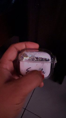 Sparkle Silver AirPods Case photo review