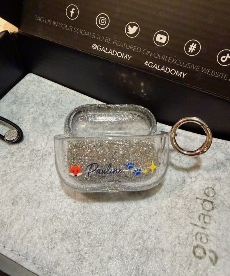 Sparkle Silver AirPods Case photo review