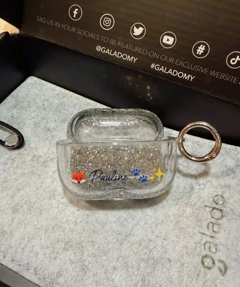 Sparkle Silver AirPods Case photo review