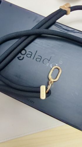 Crossbody Phone Strap - Black (7mm) photo review