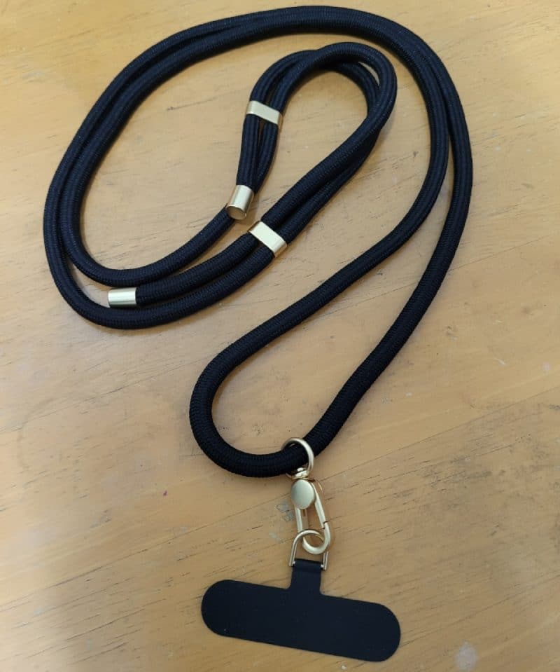 Crossbody Phone Strap - Gold Black (6mm) photo review