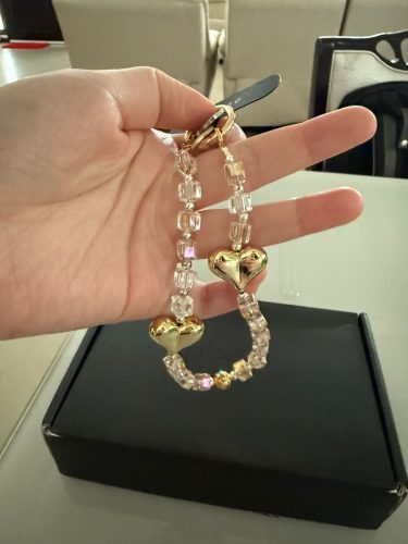 Golden Hearts Phone Charm photo review
