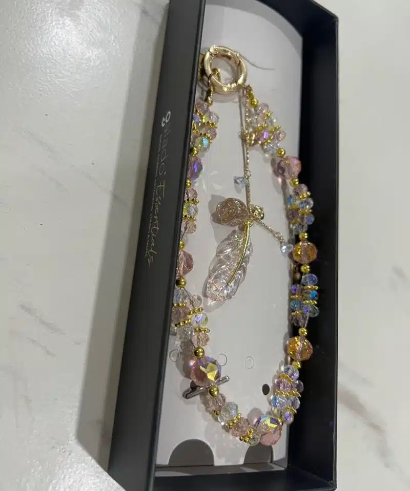 Feather Bloom Phone Charm photo review