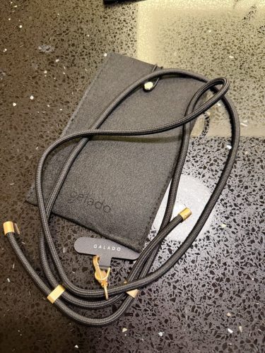 Crossbody Phone Strap - Gold Black (6mm) photo review