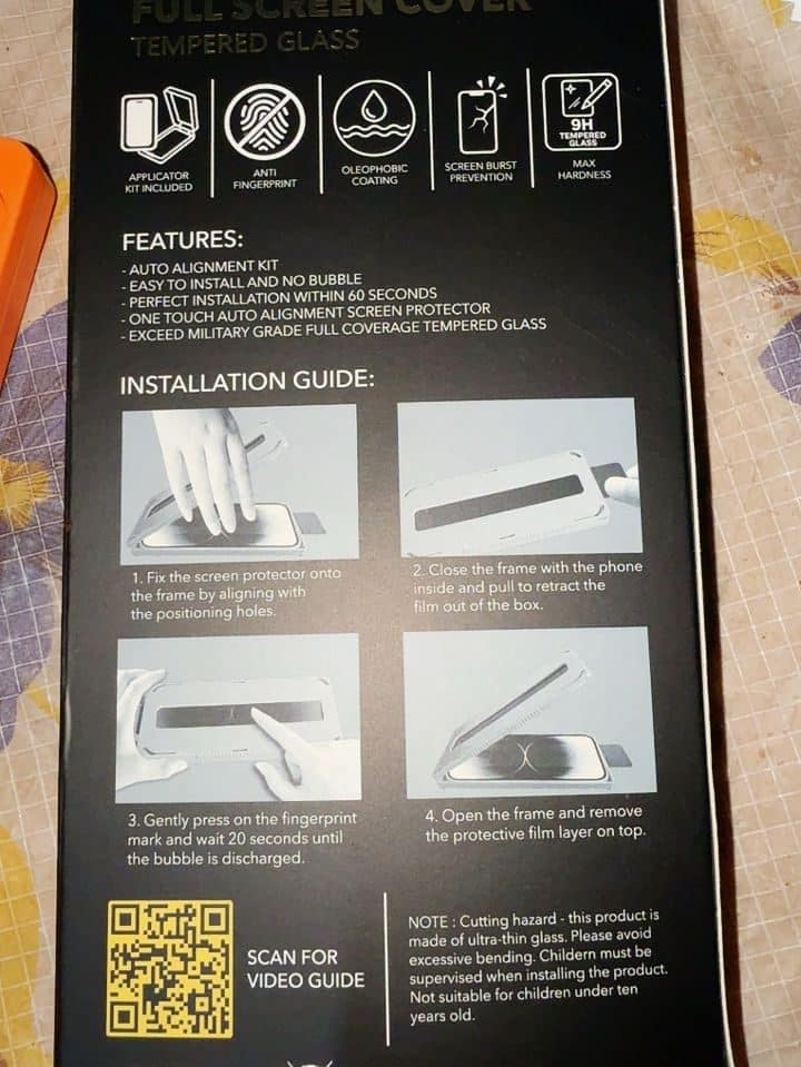 CLEAR High Defense Tempered Glass photo review