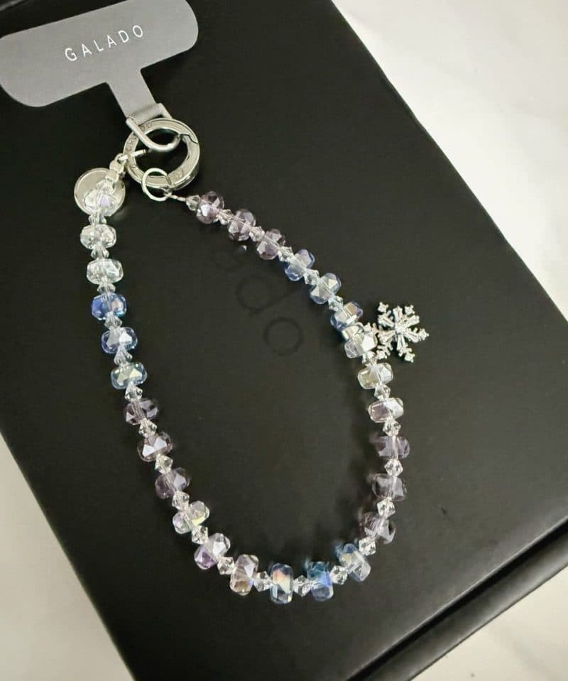 Lilac Snowflake Phone Charm photo review