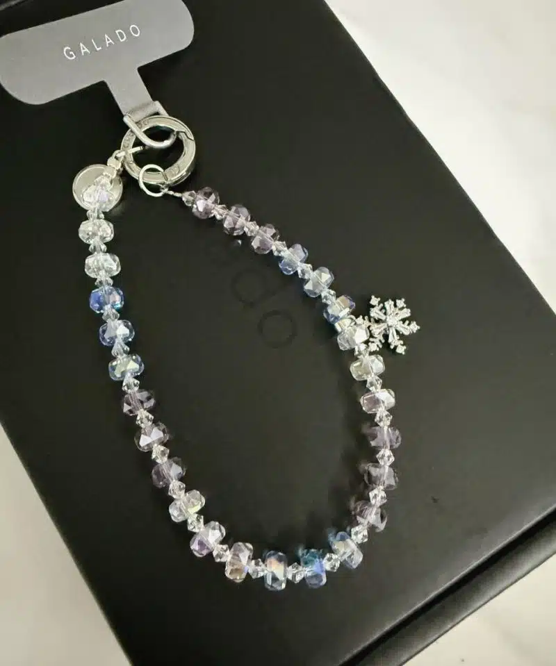 Lilac Snowflake Phone Charm photo review