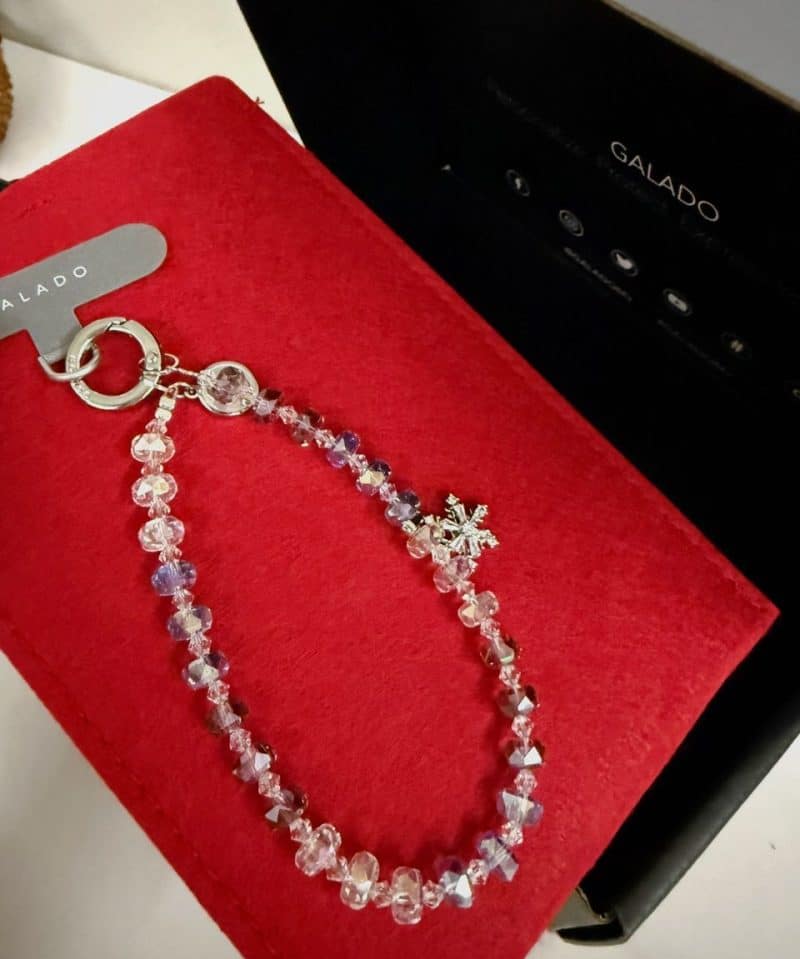 Lilac Snowflake Phone Charm photo review
