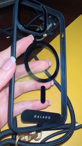 Crossbody Phone Strap - Gold Black (6mm) photo review