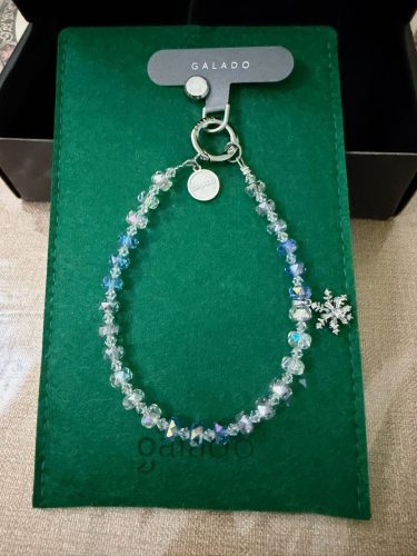 Lilac Snowflake Phone Charm photo review