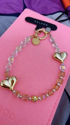 Golden Hearts Phone Charm photo review