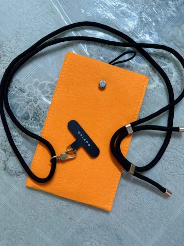 Crossbody Phone Strap - Gold Black (6mm) photo review
