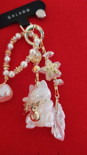 Pearly Fortune Cat Charm photo review