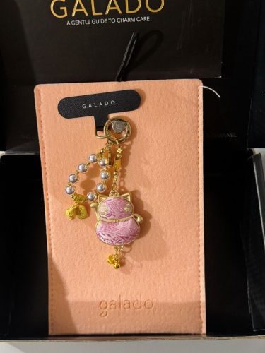 Blooming Fortune Cat Charm photo review
