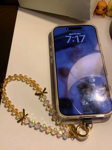 Golden Bow Phone Charm photo review
