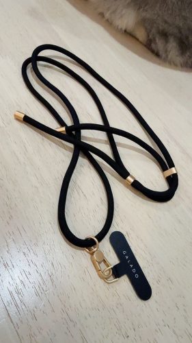 Crossbody Phone Strap - Gold Black (6mm) photo review